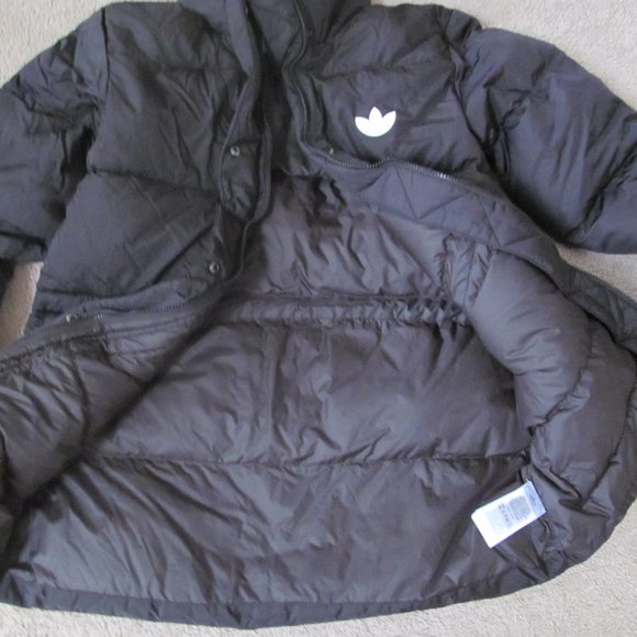 Adidas Originals Fasion Down Puffer GU1779 woman black jacket S Brand New $220 - Picture 3 of 4